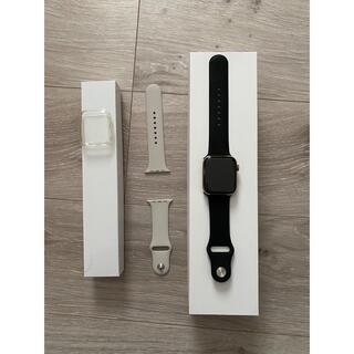 アップルウォッチ(Apple Watch)のアップル Apple Watch5 44mm ゴールドステンレス ストーンスポー(その他)