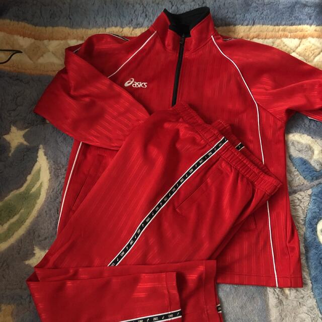 asics(アシックス)のまろん様専用　アシックス　ジャージ上下　150  キッズ/ベビー/マタニティのキッズ服男の子用(90cm~)(その他)の商品写真