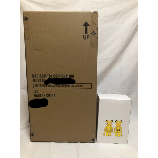 ≪超目玉★12月≫ MEDICOM TOY 3点セット Ver. GOLDCHROME ピカチュウ BE@RBRICK - フィギュア