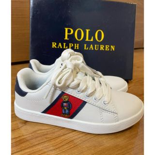 ポロラルフローレン(POLO RALPH LAUREN)のまっちゃ様専用【新品未使用タグ付き】ポロラルフローレン　シューズ　18.7㌢(スニーカー)