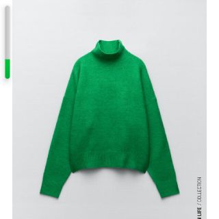 ザラ(ZARA)のリンゴっぺ様専用です　ZARA　正規品　ザラ　ハイネック　ニット　サイズL　新品(ニット/セーター)