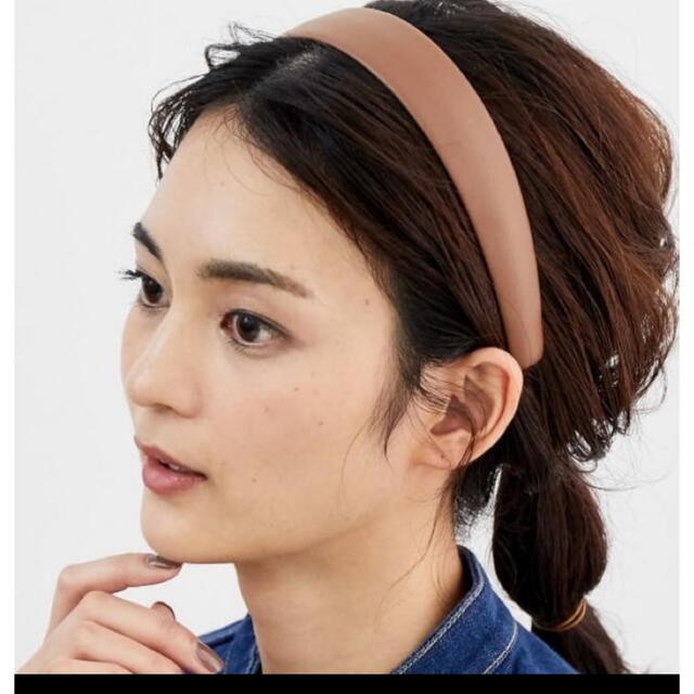 Rope' Picnic(ロペピクニック)のロペピクニック　合皮ワイドカチューシャ レディースのヘアアクセサリー(カチューシャ)の商品写真