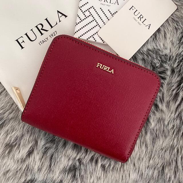 新品☆FURLA(フルラ)レザー ダークレッド レザー 折り財布