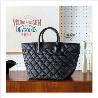 タカラジマシャ(宝島社)の【新品未使用】YOUNG & OLSEN キルティングバッグ 黒(トートバッグ)