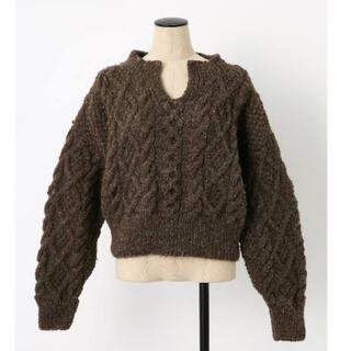 ブラックバイマウジー(BLACK by moussy)の定価22,000円 cable hand knitting tops(ニット/セーター)