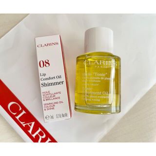 クラランス(CLARINS)のmeme様専用　クラランス コンフォートリップオイルシマー&ボディオイル(リップグロス)