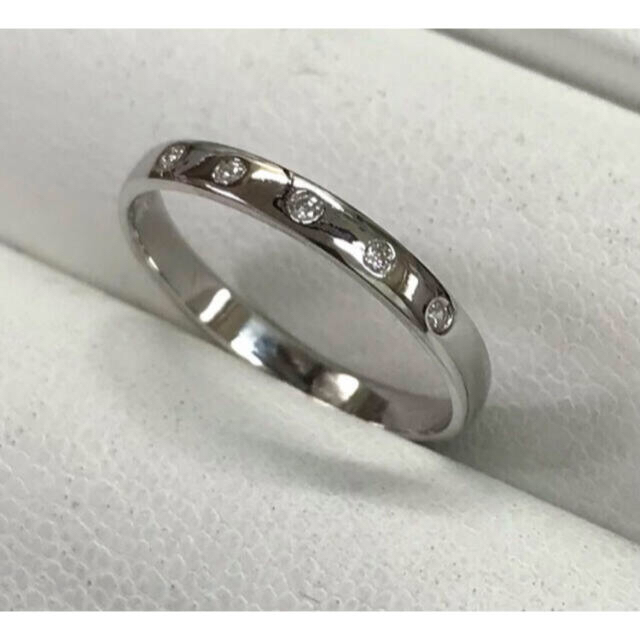 ✨ペアで49,800円✨Pt900ダイヤモンド5P・マリッジリング★0.05ct 5