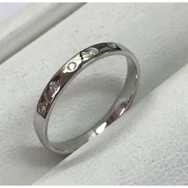 ✨ペアで49,800円✨Pt900ダイヤモンド5P・マリッジリング★0.05ct 6