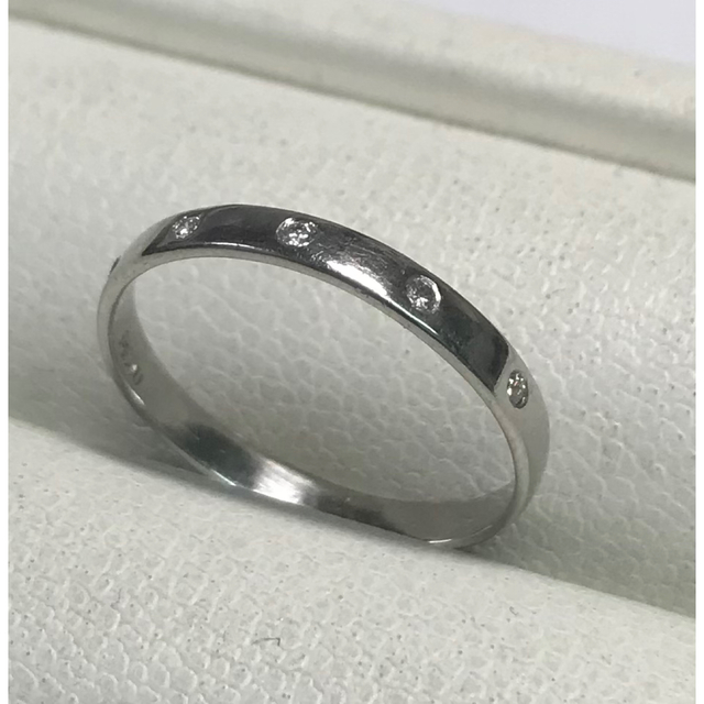 ✨ペアで49,800円✨Pt900ダイヤモンド5P・マリッジリング★0.05ct 9