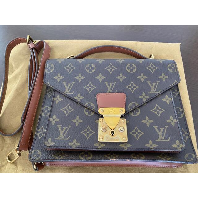 上品】 LOUIS ルイヴィトン モンソーモノグラム2wayショルダーバッグ