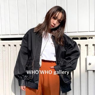 フーズフーギャラリー(WHO'S WHO gallery)のWHO'S WHO gallery パイピングツイルジップブルゾン(ブルゾン)