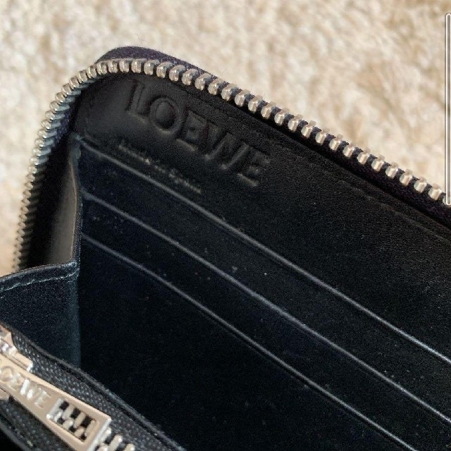 LOEWE(ロエベ)の【LOEWE】長財布 リネン ラウンドファスナー アナグラム レディースのファッション小物(財布)の商品写真