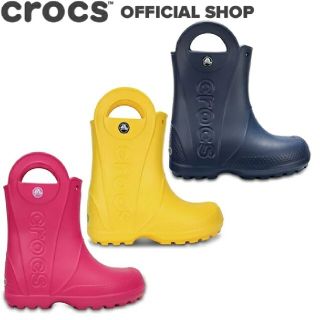 クロックス(crocs)のキッズ  ハンドルイットレインブーツ ネイビー(長靴/レインシューズ)