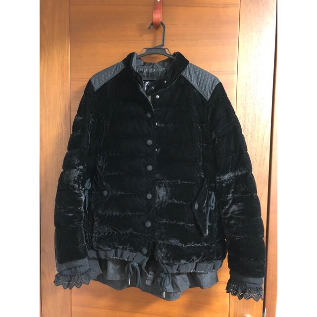 レディース希少　モンクレール　beatrice ベロア 3 ブラック　 moncler