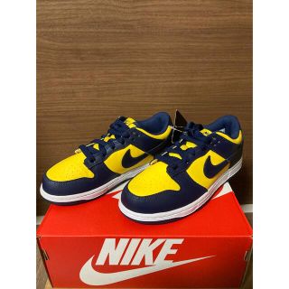 ナイキ(NIKE)のNike Dunk Low "Michigan"ジュニアサイズ(スニーカー)