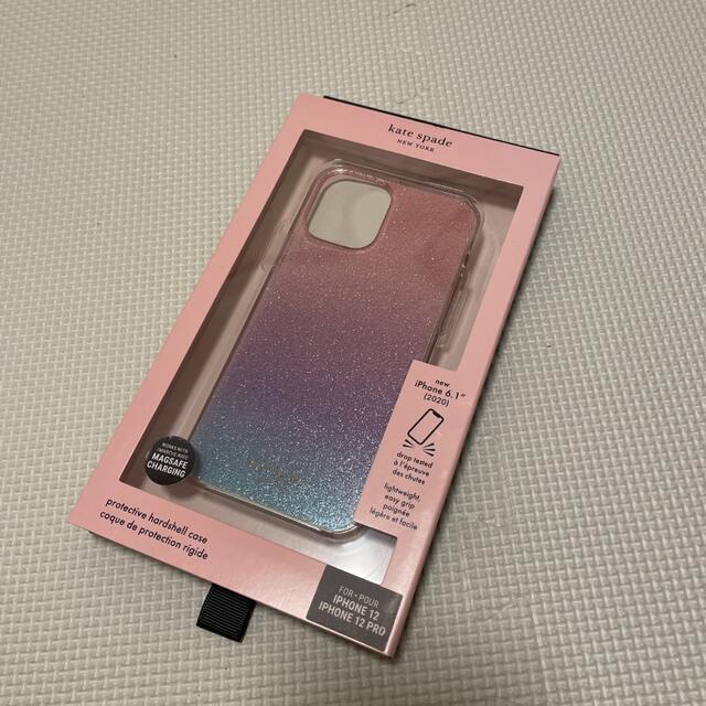 カーキ×インディゴ 新品 ケイトスペードiPhone Case キラキラグリッターiPhone12 通販