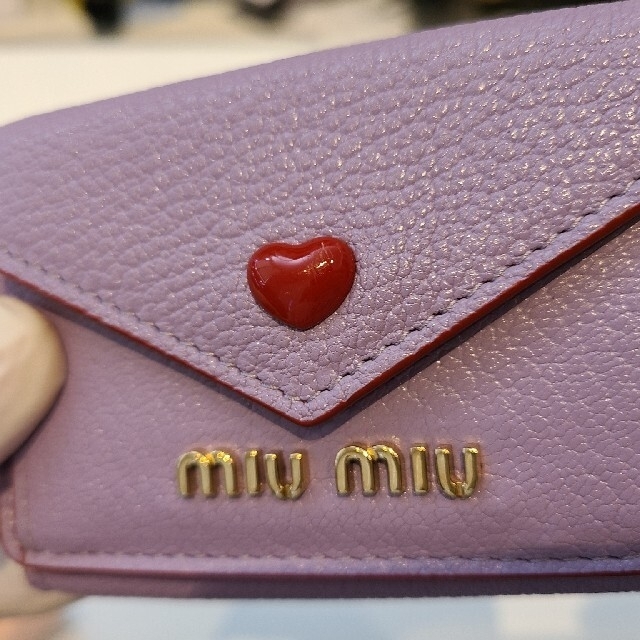 miumiu - miumiu MADRAS LOVE LILIUN 三つ折財布の通販 by ねこばす's shop｜ミュウミュウならラクマ 即納再入荷