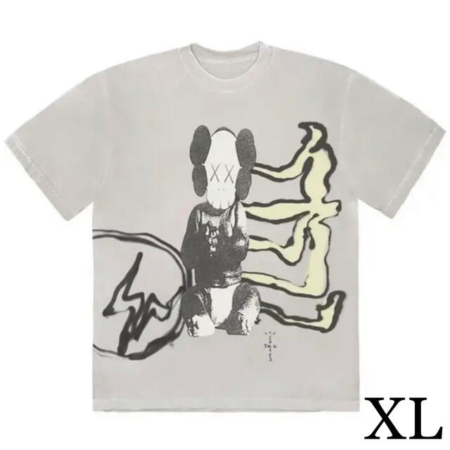Travis scott x fragment x kaws Tシャツ XL