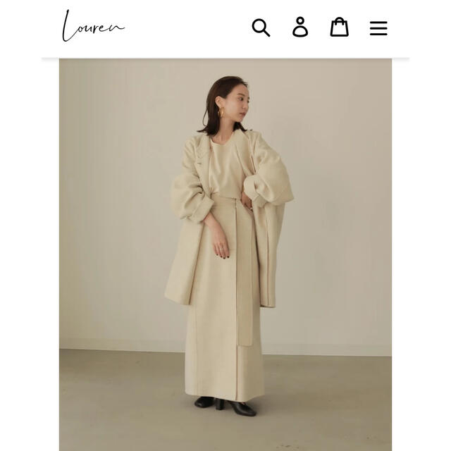 louren♡doubleface wool skirt レディースのスカート(ロングスカート)の商品写真