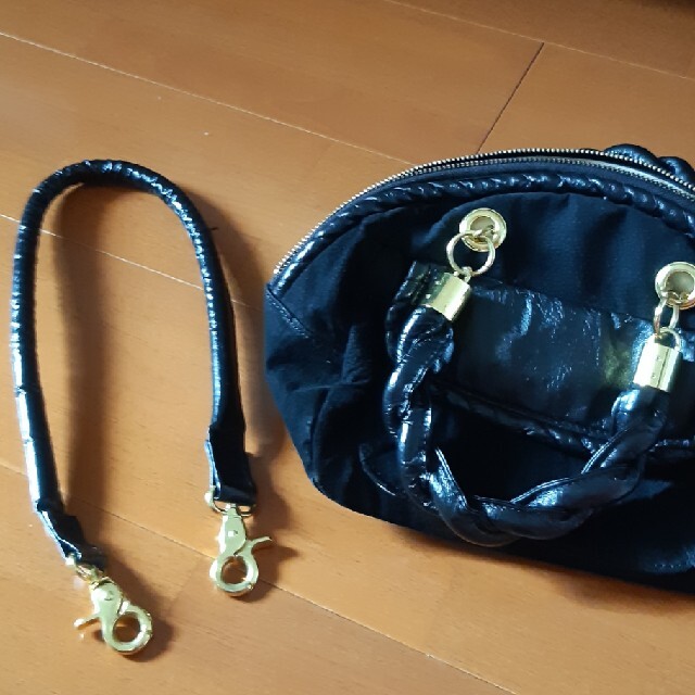 casselini キャセリーニ 2wayコロンとしたバッグ 黒