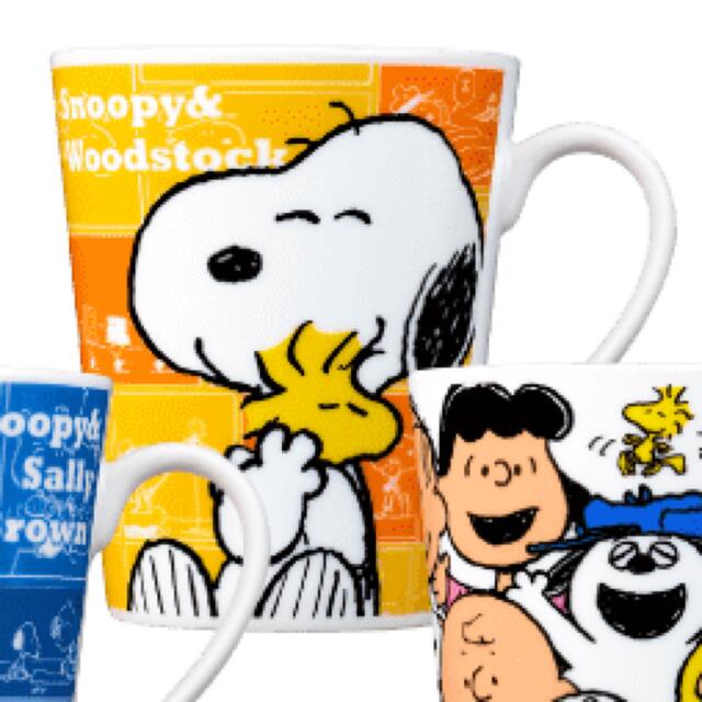 SNOOPY(スヌーピー)のなごみさん⭐️専用SNOOPYマグカップ　イエロー インテリア/住まい/日用品のキッチン/食器(グラス/カップ)の商品写真