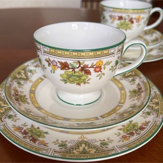 ウェッジウッド(WEDGWOOD)の【黒壺美品】ウェッジウッド★タマリスク★トリオ　ペア(食器)