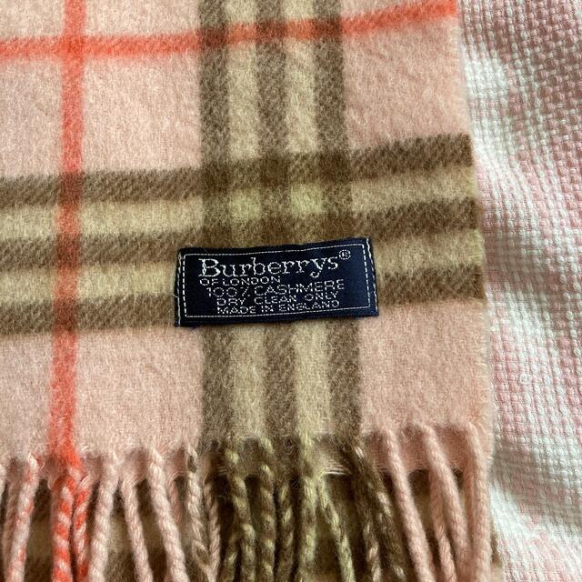 BURBERRY(バーバリー)の美品★Burberry★バーバリー★マフラー★ピンク レディースのファッション小物(マフラー/ショール)の商品写真