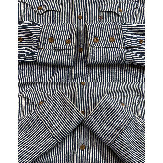 45R(フォーティファイブアール)の＊45R ヒッコリー 長袖 ウエスタン ワークシャツ 4/XL メンズのトップス(シャツ)の商品写真