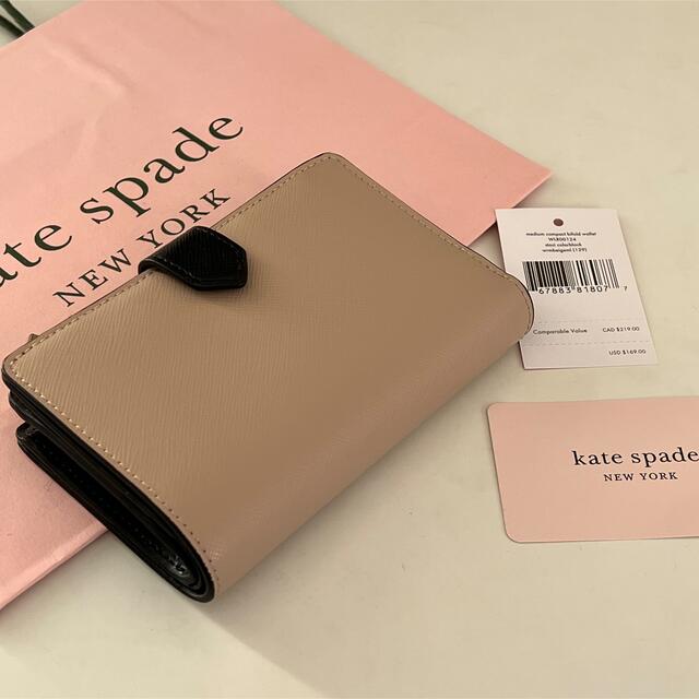 kate spade new york(ケイトスペードニューヨーク)のKate spade 二つ折り財布ミディアム コンパクトバイフォールドウォレット レディースのファッション小物(財布)の商品写真