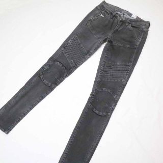 ジースター(G-STAR RAW)のジースターロウ 5620 ミッドスキニー バイカーデニム グレー W26(デニム/ジーンズ)