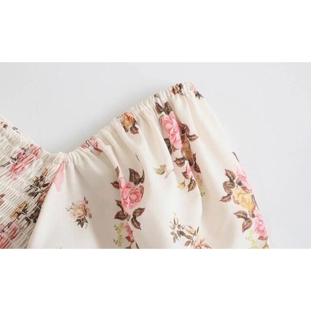 ZARA - 🎄12月新作🎅7099◇pink ピンク フラワー 花柄
