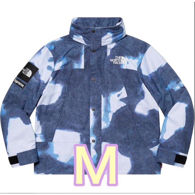 当り柄 Bleached Denim Print Mountain Jacket