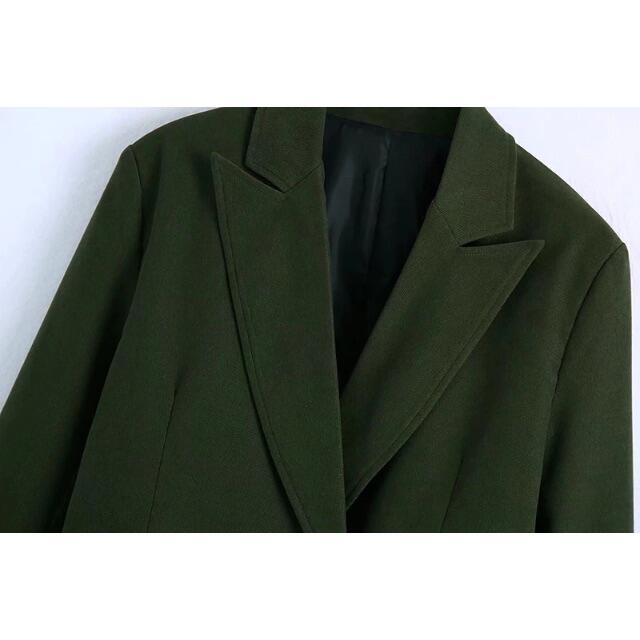 ????12月新作????7105◆khaki カーキ ダブルジャケット ブレザー