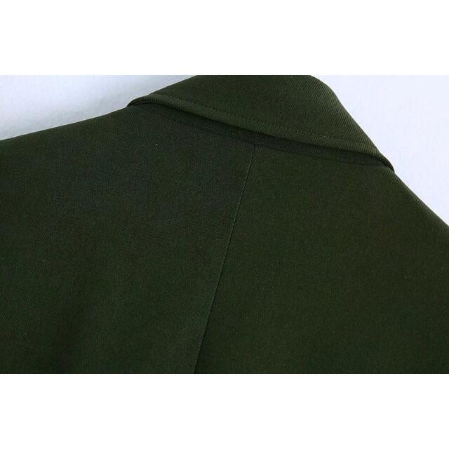 🎄12月新作🎅7105◆khaki カーキ ダブルジャケット ブレザー