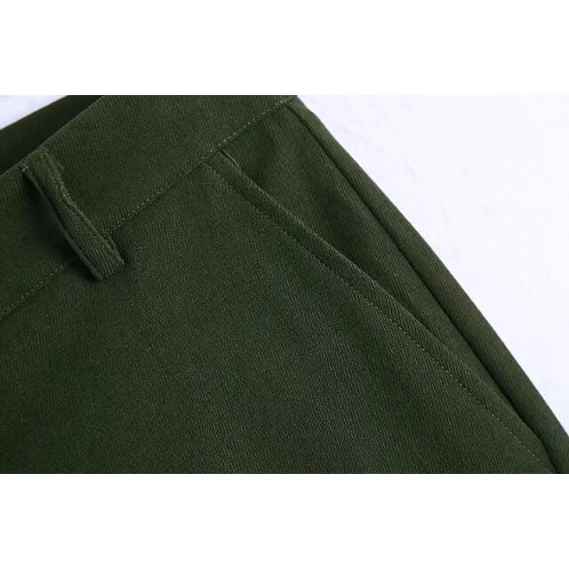 ZARA(ザラ)の🎄12月新作🎅7106◆khaki カーキ ロングパンツ レディースのパンツ(カジュアルパンツ)の商品写真