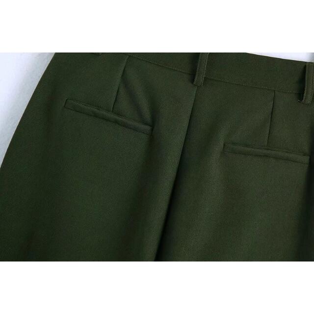 ZARA(ザラ)の🎄12月新作🎅7106◆khaki カーキ ロングパンツ レディースのパンツ(カジュアルパンツ)の商品写真