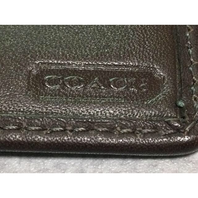 COACH(コーチ)のCOACH 本革カードケース  ダークブラウン メンズのファッション小物(名刺入れ/定期入れ)の商品写真