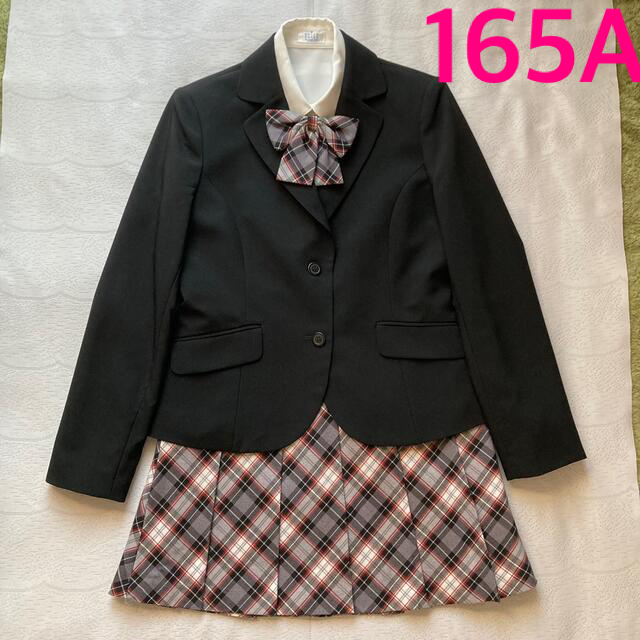 スパイスキャンディ　フォーマルスーツ　165A  ブラック　グレー　卒業式　卒服 キッズ/ベビー/マタニティのキッズ服女の子用(90cm~)(ドレス/フォーマル)の商品写真