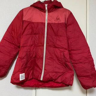 ルコックスポルティフ(le coq sportif)のルコック　スポルティフ　ダウン　赤　レディース　M(ダウンジャケット)