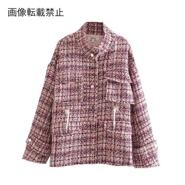 ZARA - 12月新作7112◆ツイード ジャケット コート
