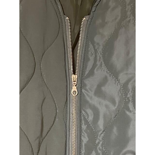 Vネック無地ハーフコート レディースのジャケット/アウター(ロングコート)の商品写真