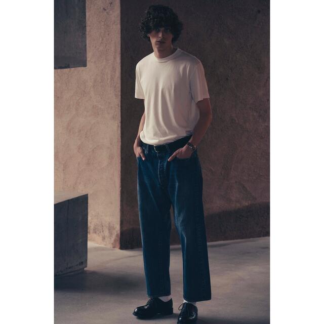 パンツA.PRESSE  washed denim wide pants 22ss