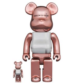 メディコムトイ(MEDICOM TOY)のBE@RBRICK PINK GOLD CHROME 100％ & 400%(フィギュア)