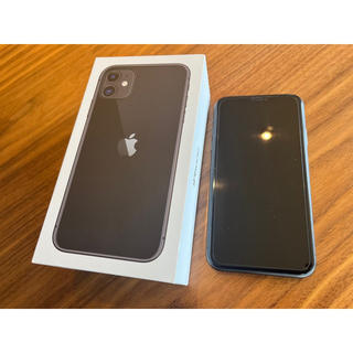 アップル(Apple)のiPhone11 128GB ブラック　(スマートフォン本体)