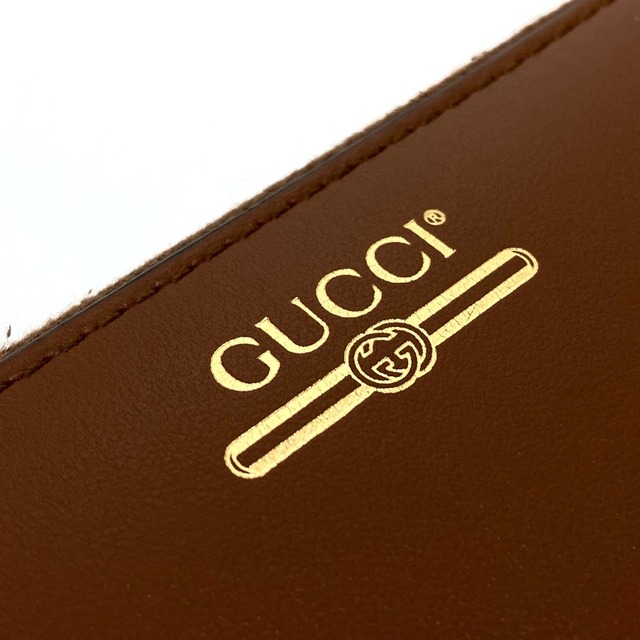 Gucci - グッチ GUCCI 547591 ロゴプリント ラウンドファスナー 長財布 ...