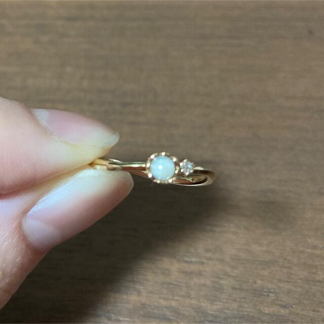 ete(エテ)の【co様専用】ete ピンキーリング　0号　K10 0.008ct レディースのアクセサリー(リング(指輪))の商品写真