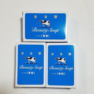 カウブランド(COW)の牛乳石鹸、青箱：85g さわやかな花の香り全身用固形(ボディソープ/石鹸)