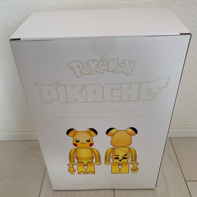 BE@RBRICK ピカチュウ GOLD CHROME Ver 400%100%