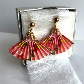 在庫限定 着物 浴衣にも♡和風 和柄 朝顔ピアス イヤリング ピアス dr