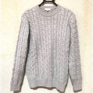 ビューティアンドユースユナイテッドアローズ(BEAUTY&YOUTH UNITED ARROWS)の【美品】ビューティアンドユース❤︎ ケーブル ニット セーター／メンズ ウール (ニット/セーター)